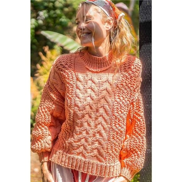 POL Mock Neck Cable Knit Sweater - Picture 1 of 3